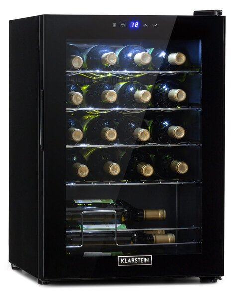 Klarstein Shiraz 20 Uno, vinotéka, 53 l, 20 fliaš, 5-18°C, dotykový ovládací panel