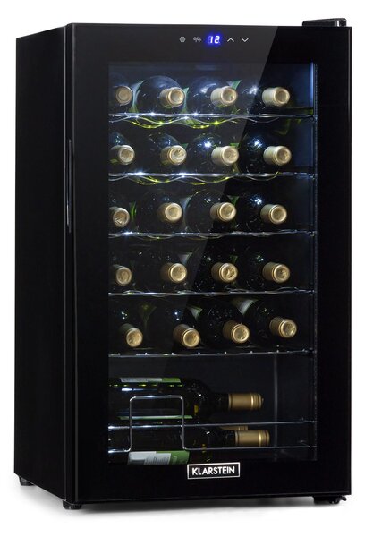 Klarstein Shiraz 24 Uno, vinotéka, 63 l, 24 fliaš, 5-18°C, dotykový ovládací panel