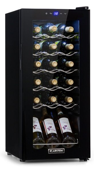 Klarstein Shiraz 18 Uno, vinotéka, 50 l, 18 fliaš, 5-18°C, dotykový ovládací panel