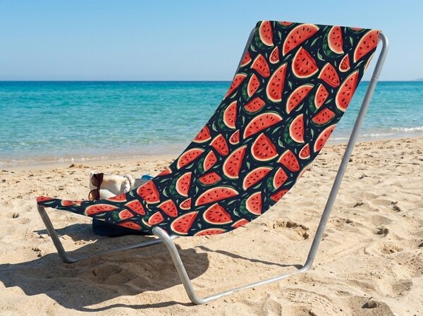 Skladacie plážové lehátko SAND MELON, farebné