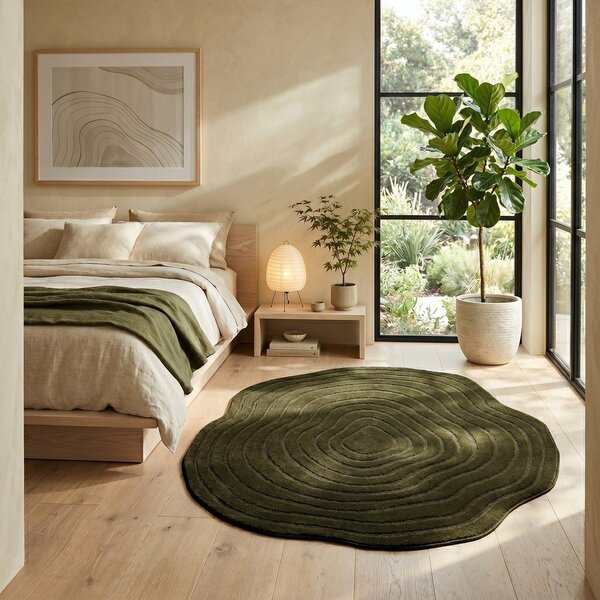 Tmavozelený koberec 160x230 cm Pebble – ESTE