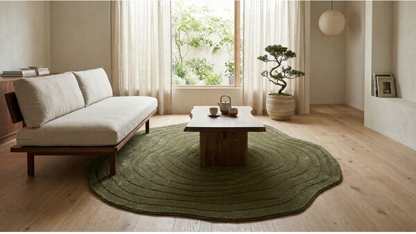 Tmavozelený koberec 160x230 cm Pebble – ESTE