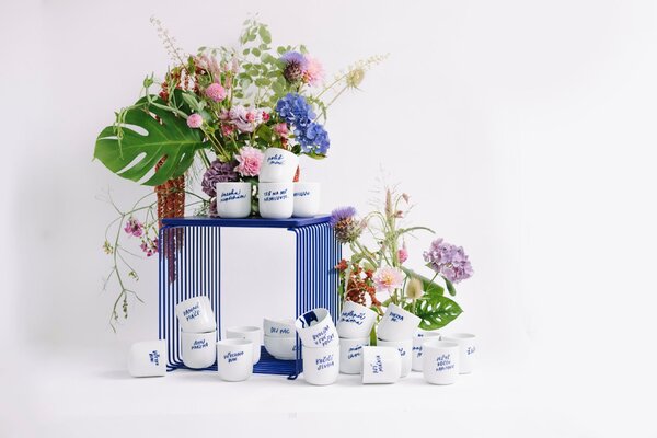 Porcelánový hrnček Bydlím u své kočky 270 ml