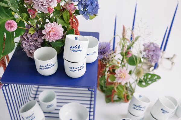 Porcelánový hrnček Bydlím u své kočky 270 ml