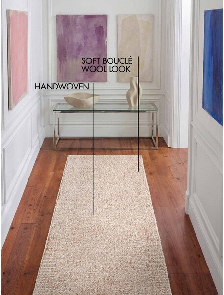 Krémovobiely ručne tkaný behúň 80x300 cm Notting Hill Portobello – Ted Baker