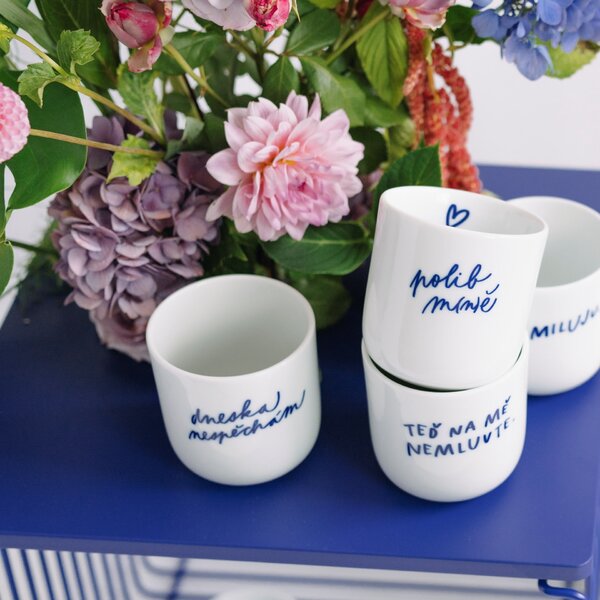 Porcelánový hrnček Dneska nespěchám 270 ml