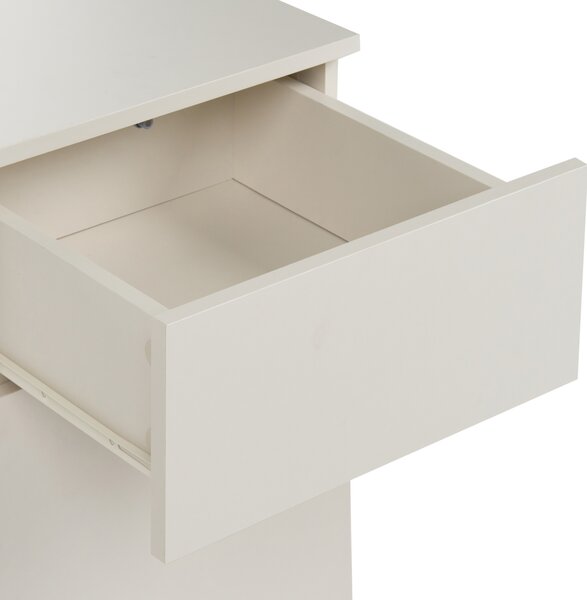 Písací stôl svetlobéžový MDF 120 x 60 cm oceľový rám so zásuvkou a skrinkou moderný minimalistický štýl pracovňa
