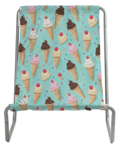 Skladacie plážové ležadlo SAND ICE CREAM, farebné