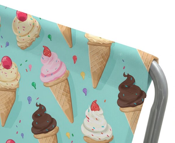 Skladacie plážové ležadlo SAND ICE CREAM, farebné