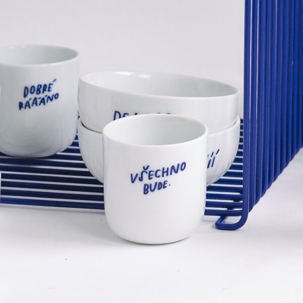 Porcelánový hrnček Všechno bude 270 ml