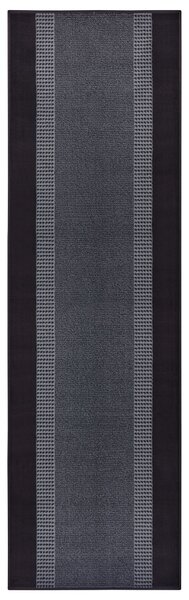 Hanse Home Collection koberce Behúň Basic 105486 Black - 80x200 cm