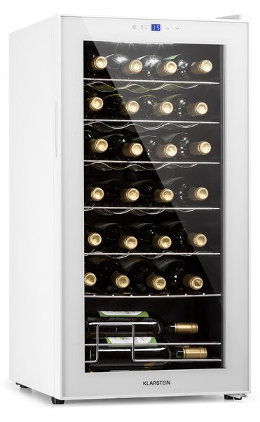 Klarstein Shiraz 28 Uno, vinotéka, 74 l, 28 fliaš, 5-18°C, dotykový ovládací panel