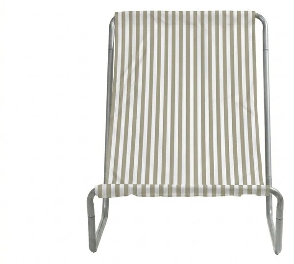 Skladacie plážové lehátko SAND STRIPES, zelené