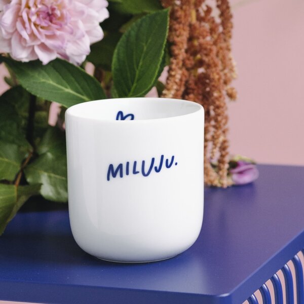 Porcelánový hrnček Miluju 270 ml