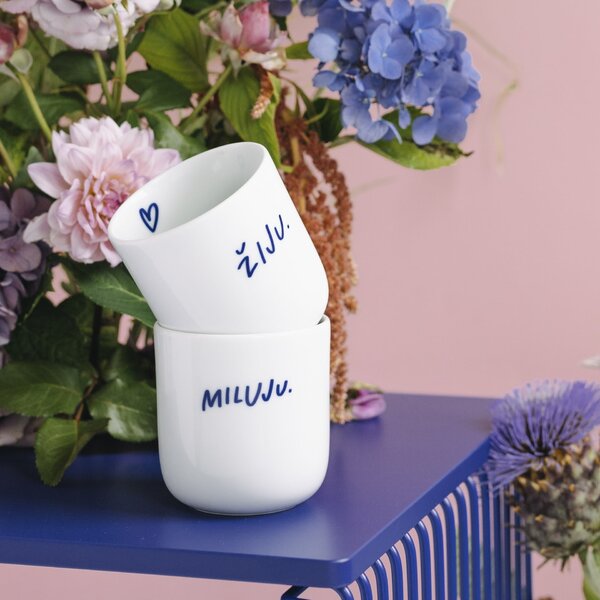 Porcelánový hrnček Žiju 270 ml