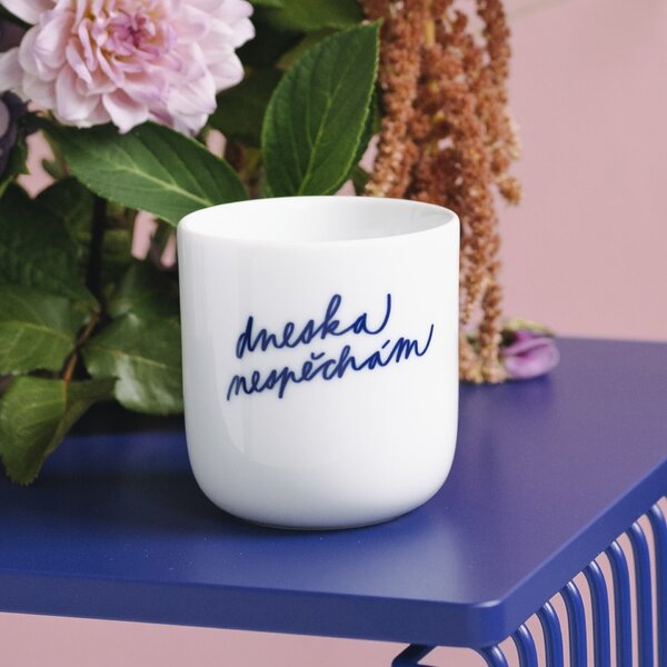 Porcelánový hrnček Dneska nespěchám 270 ml