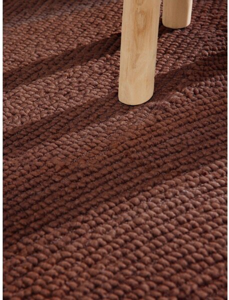 Ručne tkaný vlnený behúň v tehlovej farbe 80x200 cm Calmio – Hanse Home