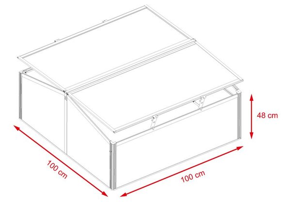 Záhradné polykarbonátové parenisko Avenberg F3 LENZ