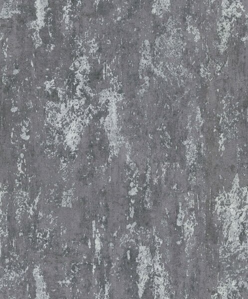 DIMEX | Vliesová tapeta na stenu WPE-901648 | 0,53 x 10,05 m | šedá, metalická
