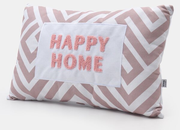 Sinsay - Dekoratívny vankúš s nápisom HAPPY HOME - telová