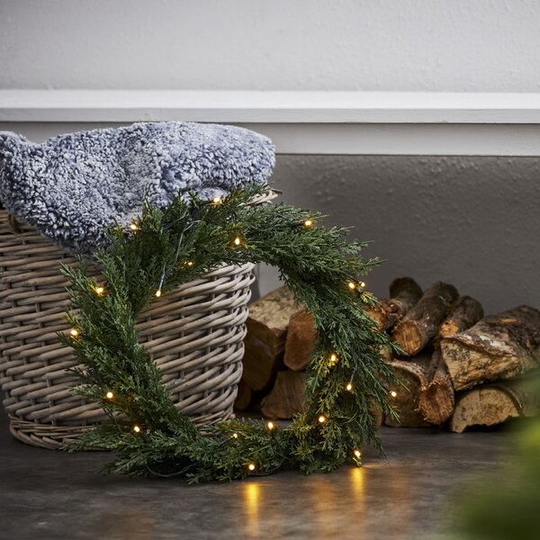 Svietiaci vianočný veniec Thuja 40 cm