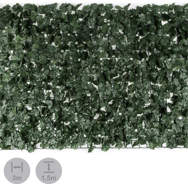 Blumfeldt Fency Dark Ivy, zástena, ochrana pred pozorovaním, ochrana pred vetrom, 300 x 150 cm, brečtan, tmavozelená
