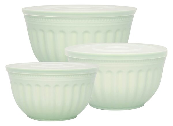 Úložné kuchynské dózy Alice Pale Green – set 3 ks