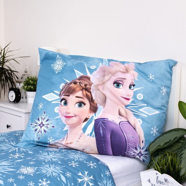 Jerry Fabrics Obliečky Ľadové kráľovstvo - White snowflake | 140 x 200 cm / 70 x 90 cm