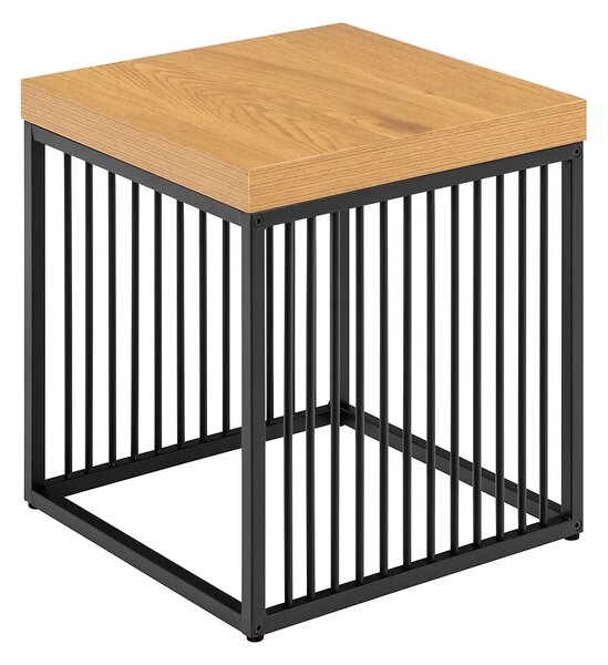 Actona Odkladací stolík Strington 40 cm divoký dub/čierny