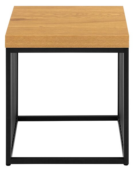 Actona Odkladací stolík Strington 40 cm divoký dub/čierny