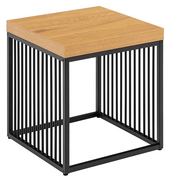 Actona Odkladací stolík Strington 40 cm divoký dub/čierny