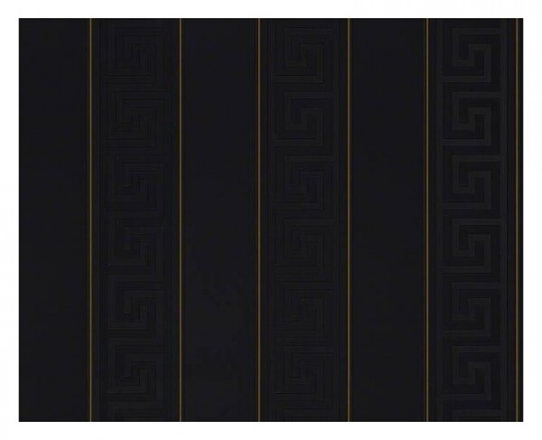 A.S. Création | Vliesová tapeta na stenu VERSACE 93524-4V | 0,70 x 10,05 m | čierna
