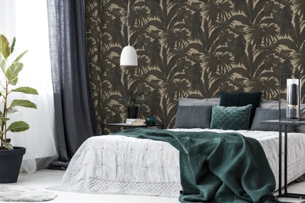 A.S. Création | Vliesová tapeta na stenu Versace 96240-1 | 0,70 x 10,05 m | béžová, hnedá, čierna, metalická
