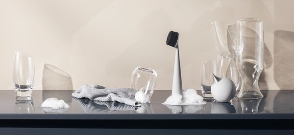 Dizajnový zásobník na mydlo Marble Grey