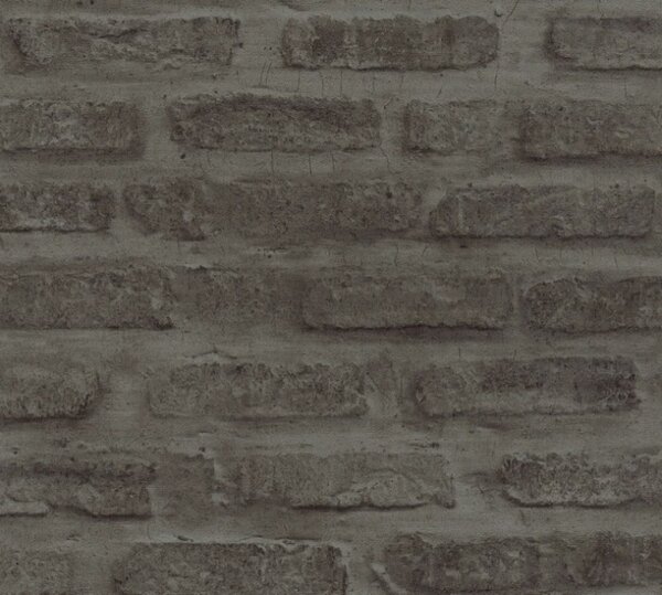 A.S. Création | Vliesová tapeta na stenu New Walls 37422-3 | 0,53 x 10,05 m | čierna, šedá