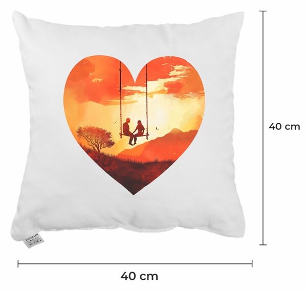 Dekoratívny vankúš Sunset Love 40x40 cm EMI