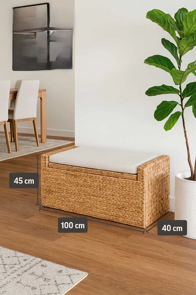 Sedacia lavica COMBO, vodný hyacint, šírka 100 cm, natur