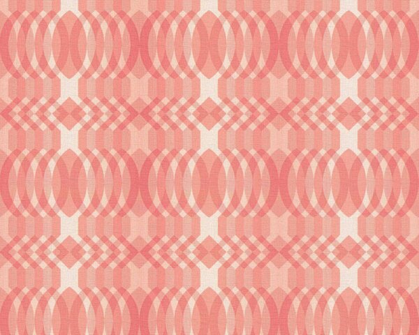 A.S. Création | Vliesová tapeta na stenu Retro Chic 39534-4 | 0,53 x 8,5 m | červená, biela