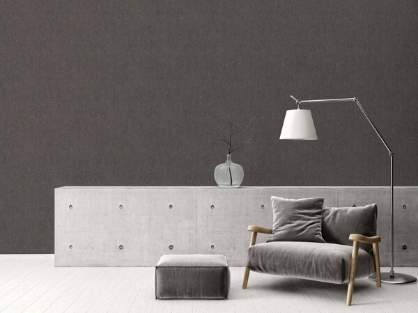 A.S. Création | Vliesová tapeta na stenu Smart Surfaces 39562-6 | 0,53 x 10,05 m | šedá, hnedá, metalická