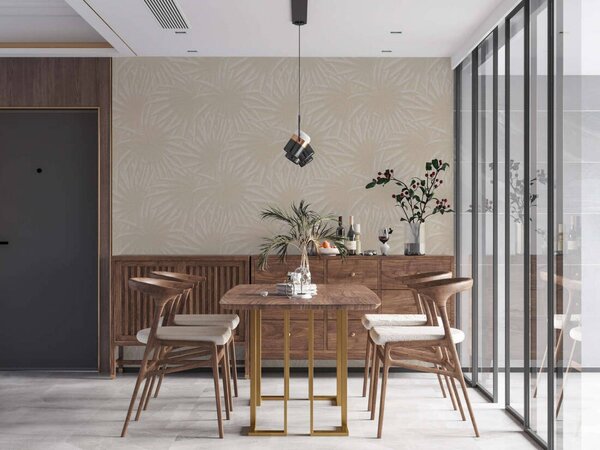 A.S. Création | Vliesová tapeta na stenu Casual Living 39338-2 | 0,53 x 10,05 m | šedá, béžová, hnedá