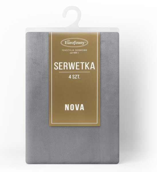 SADA 4 KS PRESTIERANIE NA STÔL MELINDA 40X30 CM SIVÁ
