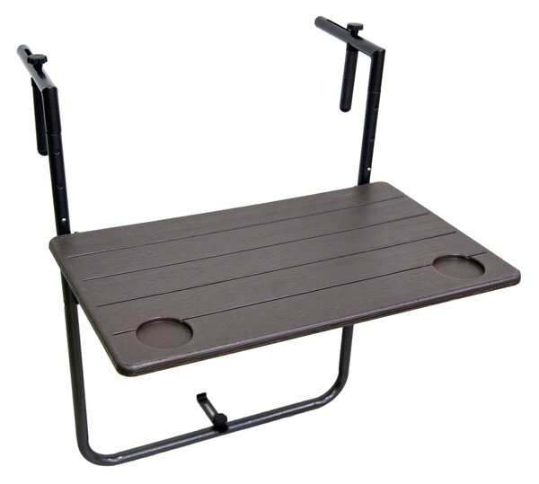 Tabora 304731 balkónový stôl/skladací stôl, obdĺžnikový, 60 x 60 x 73,0 - 83,5 cm