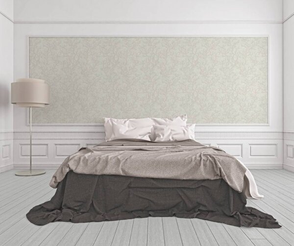 A.S. Création | Vliesová tapeta na stenu Versace 34497-4 | 0,70 x 10,05 m | fialová, metalická, šedá
