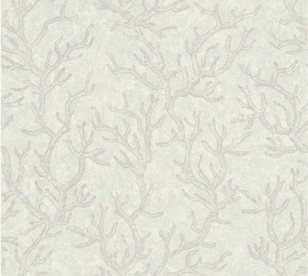 A.S. Création | Vliesová tapeta na stenu Versace 34497-4 | 0,70 x 10,05 m | fialová, metalická, šedá