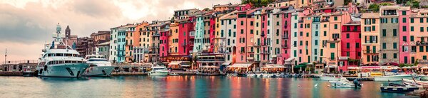 DIMEX | Fototapeta do kuchyne Portovenere KI-260-118 | 260 x 60 cm | viacfarebná