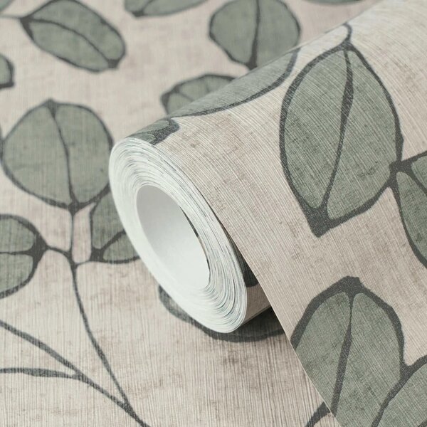 A.S. Création | Vliesová tapeta na stenu Nordic Feeling 79148-1 | 0,53 x 10,05 m | zelená