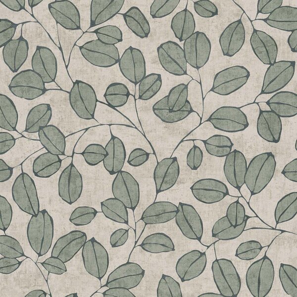 A.S. Création | Vliesová tapeta na stenu Nordic Feeling 79148-1 | 0,53 x 10,05 m | zelená