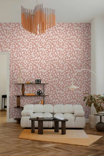 A.S. Création | Vliesová tapeta na stenu Nordic Feeling 79148-2 | 0,53 x 10,05 m | ružová, sivá