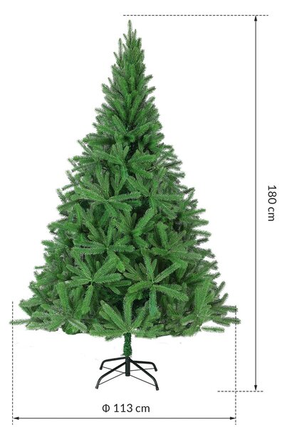 Umelý vianočný stromček 180 cm + stojan