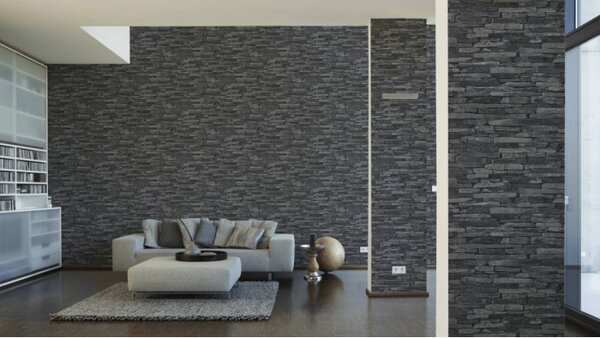 A.S. Création | Vliesová tapeta na stenu Elements 9142-24 | 0,53 x 10,05 m | šedá